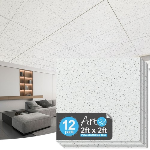 Art3d pcs 24in x24in pvc - 12-pcs,